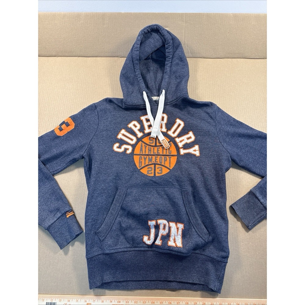 Superdry Heavyweight Hoodie size Medium, Big Drawstring, Blue‎